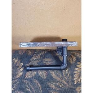 Rustic Farmhouse Wooden Toilet Tissue Paper Holder and  Shelf